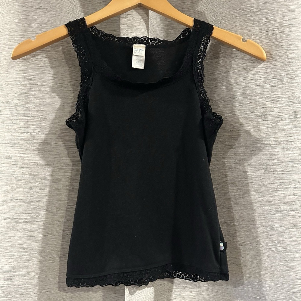 Nick And Nora Kids Black Lace Tank Pajama Top Size 7/8‎